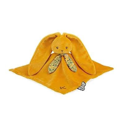 Imagen de Kaloo Lapinoo Doudou Conejo Peluche Bebé Couleur Ocre Cuadrado 30 x cm Algodón y Pana Aterciopelada Muy Suave Caja Regalo Desde Nacimiento, K972207