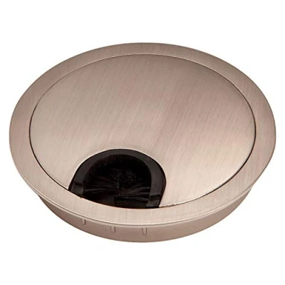 Imagen de SOTECH 2 piezas Pasacables metal Perforación Ø 90 mm Aspecto de acero inoxidable Salida cable con sello polvo