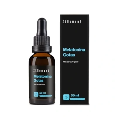 Imagen de Melatonina Pura Gotas, Botella con 50 ml Sueño Gotas para Dormir Profundamente, Efecto rápido y duradero Niños Adultos liquida, Fácil dosificación
