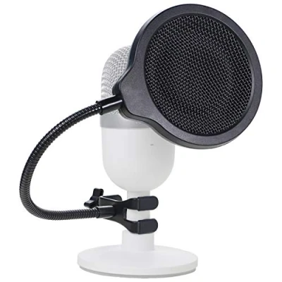 Imagen de Filtro Pop de Micrófono Profesional Protector con 3 Capas que Mejora la Calidad del Sonido para el Condensador Razer Seiren Mini por YOUSHARES