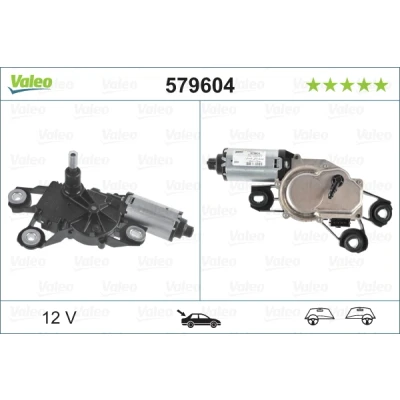 Imagen de VALEO ORIGINAL PART 579604 Motor del Limpiaparabrisas 12 posterior para dirección izquierda/derecha SEAT: Ibiza 3