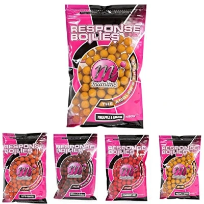 Imagen de Mainline Respuesta Boilies 15mm Sweetcorn 450g (m01058)