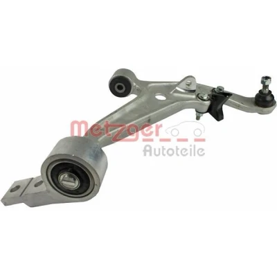 Imagen de METZGER 58027902 Barra oscilante, suspensión de ruedas KIT + con rótula suspensión/carga Eje delantero, derecha, debajo Brazo oscilante transversal