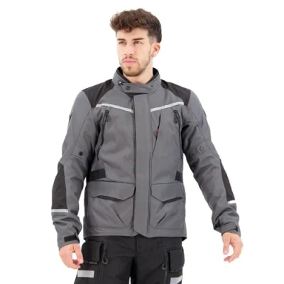 Imagen de Revit Voltiac 3 H2O Chaqueta textil para moto (Grey,3XL), gris