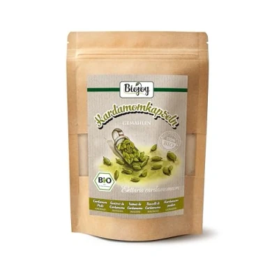 Imagen de Biojoy Vainas de Cardamomo molido BÍO (100 g), Polvo (Elettaria cardamomum)