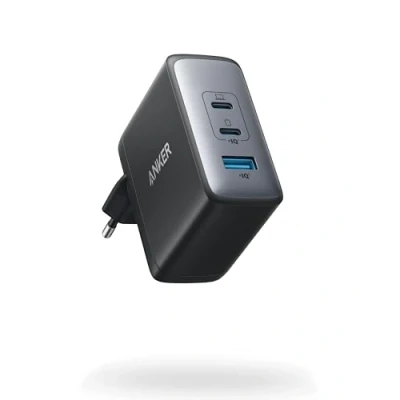 Imagen de Cargador USB C 100 W Anker, 736 (Nano II W), Mural Compacto rápido de 3 Puertos para MacBook Pro/Air, Google Pixelbook, DELL XPS, iPad Pro, Galaxy S22/S20, iPhone 13/Pro, etc.