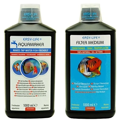 Imagen de Pack de ahorro Easy Life filtro Medium 1000 ml + aquamaker óptimo Acuario Agua
