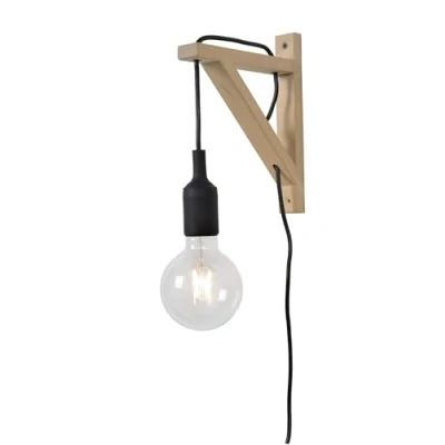 Imagen de Lucide FIX Lámpara de pared 1xE27 Negro