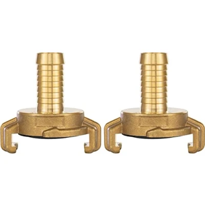 Imagen de Poppstar Juego de 2 Acoplamientos para manguera 1/2 pulgada latón (adaptador racor sistema Geka), con 13mm Ø interior
