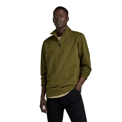 Imagen de G STAR RAW Camiseta Half Zip Tweeter Para Hombre, Verde (dark olive D23909 D136 C744), S