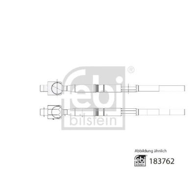 Imagen de FEBI BILSTEIN 183762 Rotula Axial de Direccion Eje delantero, izquierda, derecha 244 con contratuerca TOYOTA: RAV4 III SUV