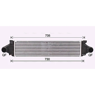 Imagen de PRASCO VO4297 Intercooler Con acoplamientos rápidos VOLVO: V40 Hatchback