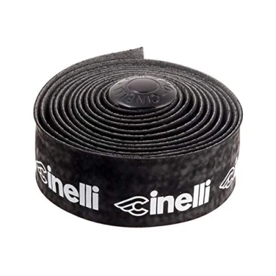 Imagen de Cinelli Cinta de Terciopelo (diseño con Logotipo), Color Blanco y Negro