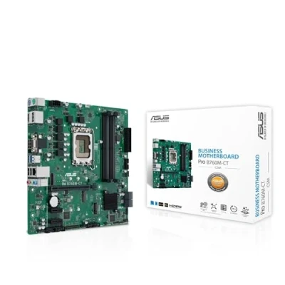 Imagen de ASUS Pro B760M CT CSM Business Mainboard Socket Intel LGA 1700 (mATX, CSM, Control Center Express, COM Debug Header, DDR5, PCIe 4.0, Q LED Core)