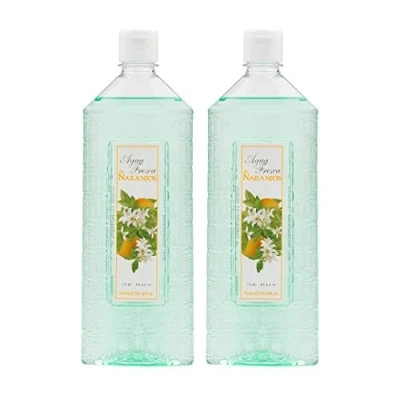 Imagen de AGUA FRESCA de RUY Naranjos, Perfume Unisex, Pack 2 x 750 ml, Colonia Hombre y Mujer, Eau Toilette Masculina Femenina, Aroma Cítrico Herbal, Fragancia Suave Larga Duración