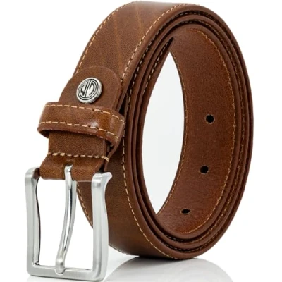Imagen de 1A! LINDENMANN Cinturón para hombre coñac 95