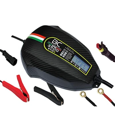Imagen de BC Battery Controller 3500 EVO+, Cargador de Baterías y Mantenedor Digital/LCD, Comprobador Batería Alternador para todas las Coche Moto 12V Plomo Ácido, 3.5A/1A