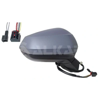 Imagen de Espejo retrovisor Alkar 9040777 derecha imprimado eléctrico calefactable, convexo para vehíc. con volante a la izquierda
