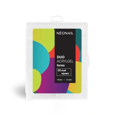 Imagen de NEONAIL Duo Acrylgel Forms Moldes Uñas Postizas Formas de Dobles Dual Form Manicura Extensión 05 oval square