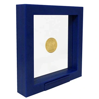 Imagen de Safe 4501 Marco Flotante Azul 13x13 cm para Monedas Fotos de Objetos 3D su colección