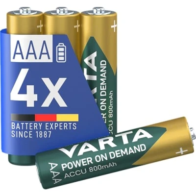 Imagen de Varta Ready2Use Micro AAA HR03 Pilas (4 unidades, 1,2 V, 800 mAh)
