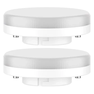 Imagen de ledscom.de 2 unidades Bombilla LED GX53, blanco cálido (2700 K), 6,2 W, 509lm, 97, mate