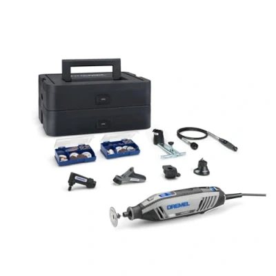 Imagen de &quot; Dremel 4250 Multiherramienta 175W, Velocidad 5.00035.000RPM, Kit con 6 Complementos, 1 maletín Platinum BOX, 128 accesorios