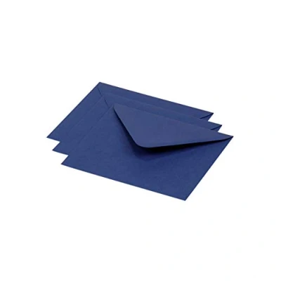 Imagen de Clairefontaine sobre Pollen 12,5 x 13,8 cm 120 G paquete de 20, color azul ocuro