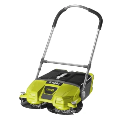 Imagen de RYOBI Barredora Motorizada 18V ONE+ Ancho de Limpieza 53cm, Velocidad Rotación 140 rpm Mangos Ajustables, 2 Cepillos, 1 Colector Transparente 17L (Batería y Cargador no Incluidos)
