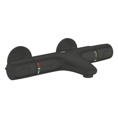 Imagen de GROHE 1022162432 Precision Trend THM Bath Exp Grifo termostático para bañera (1/2&quot;, color negro mate)
