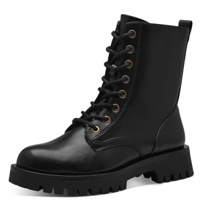 Imagen de Tamaris Mujer 1 25906 41, Botas de Moda, Negro y Dorado, 39 EU
