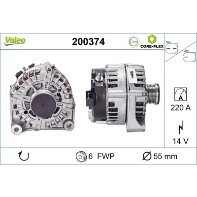 Imagen de Alternador VALEO 200374
