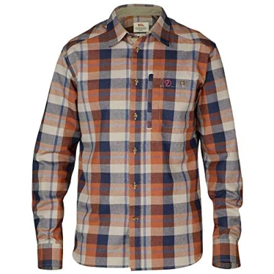 Imagen de Fjallraven Fjällglim Shirt M Camisa de Manga Larga, Hombre, Verde (Deep Forest),