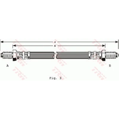 Imagen de TRW PHC201 Latiguillos de Freno 440 M10x1