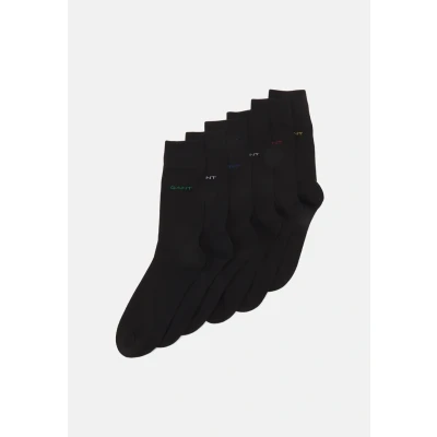 Imagen de GANT SOFT Socks 6 PACK Calcetines, Hombre, Talla: 40 42, Black