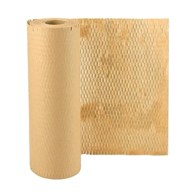 Imagen de QWORK® 30 cm x 50 m papel de embalaje panal abeja, Alternativa al burbuja, para envolver regalos y artículos frágiles
