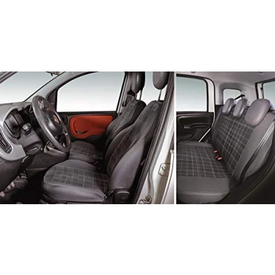 Imagen de CORA 000129149 Juego Completo de Fundas Asiento Personalizadas para Fiat Panda 12 &gt; 5 plazas, Color Gris