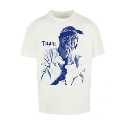 Imagen de Upscale by Mister Tee 2PAC ME Against THE World Oversize Camiseta estampada, Hombre, Talla: Medium, Ready for dye