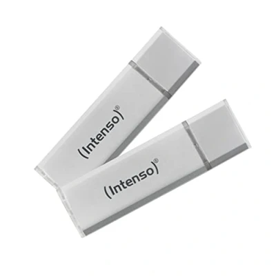 Imagen de Intenso Ultra Line 2X 64 GB Memoria Flash USB 3.2 Gen 1x1, Plata