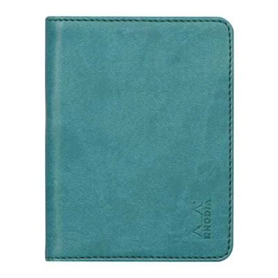 Imagen de RHODIA 211004C Cuaderno y portadocumentos Rhodiarama N 11 Paon para bloc de notas o cuadernos formato A7 (7,4 x 10,5 cm) Piel italiana Premium Colección