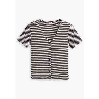 Imagen de Levi&#039;s MUSE TEE Camiseta estampada, Mujer, Talla: Large, Vanilla stripe caviar