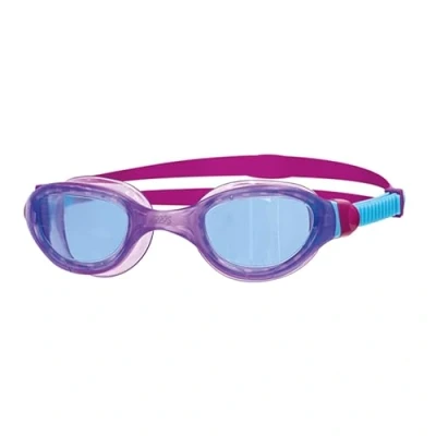Imagen de Zoggs Phantom 2.0 Junior with UV Protection and Anti Fog Gafas de natación, Infantil, Tinte Azul Claro/Morado/Azul, 6 14 años