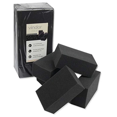 Imagen de Vindor 5X Esponja Universal de Pulido Limpieza Espuma, Coches, Negro