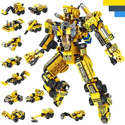 Imagen de Robot Stem Juguetes de Construcción 25 in 1 573 PCS Educativo Ingeniería Bloques Aprendizaje Kit Diversión Creativa Mejor Regalo Juguete para 6 7 8 9 10+ Años o más Niños y Niñas