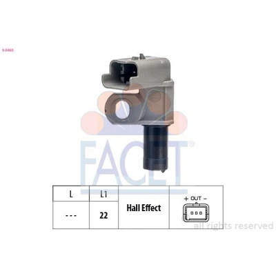 Imagen de FACET 9.0460 Sensores Made in Italy OE Equivalent PEUGEOT: 607 Berlina, 206 Hatchback, 307 SW, CITROËN: C4 Coupé, Picasso 1, C5 I Hatchback