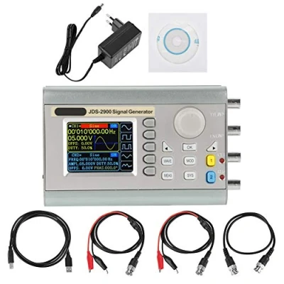 Imagen de Akozon DDS Generador de Señal Digital, Controlar la Frecuencia Sinusoidal, Doble Canal AC100 240V JDS2900(15MHz)
