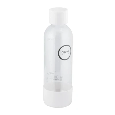 Imagen de GROHE Blue Fizz 41250L00 Botella de agua (capacidad: 850 ml, no apta para lavavajillas, tapón bayoneta, compatible con burbujeador Fizz), color blanco