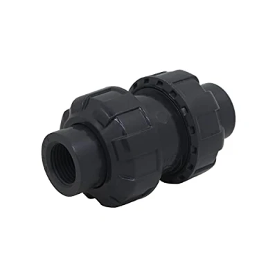 Imagen de OemClima Valvula antirretorno Bola conexión roscada PVC retencion Agua no Retorno Anti (Rosca 1 1/4 Pulgada)