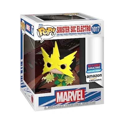Imagen de Funko Pop! Deluxe: Marvel Sinister 6 Electro Comics Cómics Exclusiva Amazon Figura de Vinilo Coleccionable Idea Regalo Mercancia Oficial Juguetes para Niños y Adultos