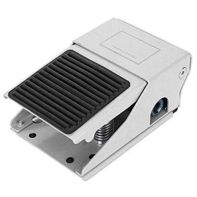 Imagen de FV 320 G1/4 2 Posiciones 3 Vías Pedal de Pie,Pedal Control Interruptor Padal Neumatico Vias Valvula Neumatica Aleación Aluminio para Cambiar la Dirección